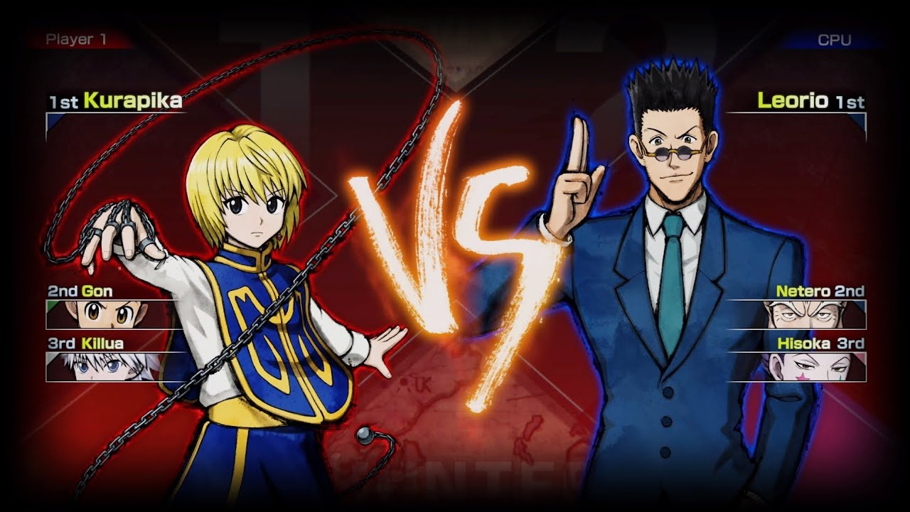 Hunter x Hunterكورابيكا ضد يوريو لعبة القناص 