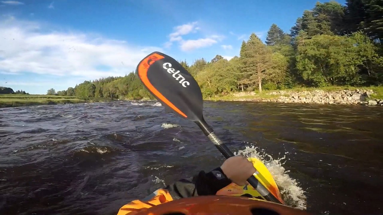 Kayaking down the River Dee @ 1.4m June 7th 2017 with the Deeside Peer Paddlers