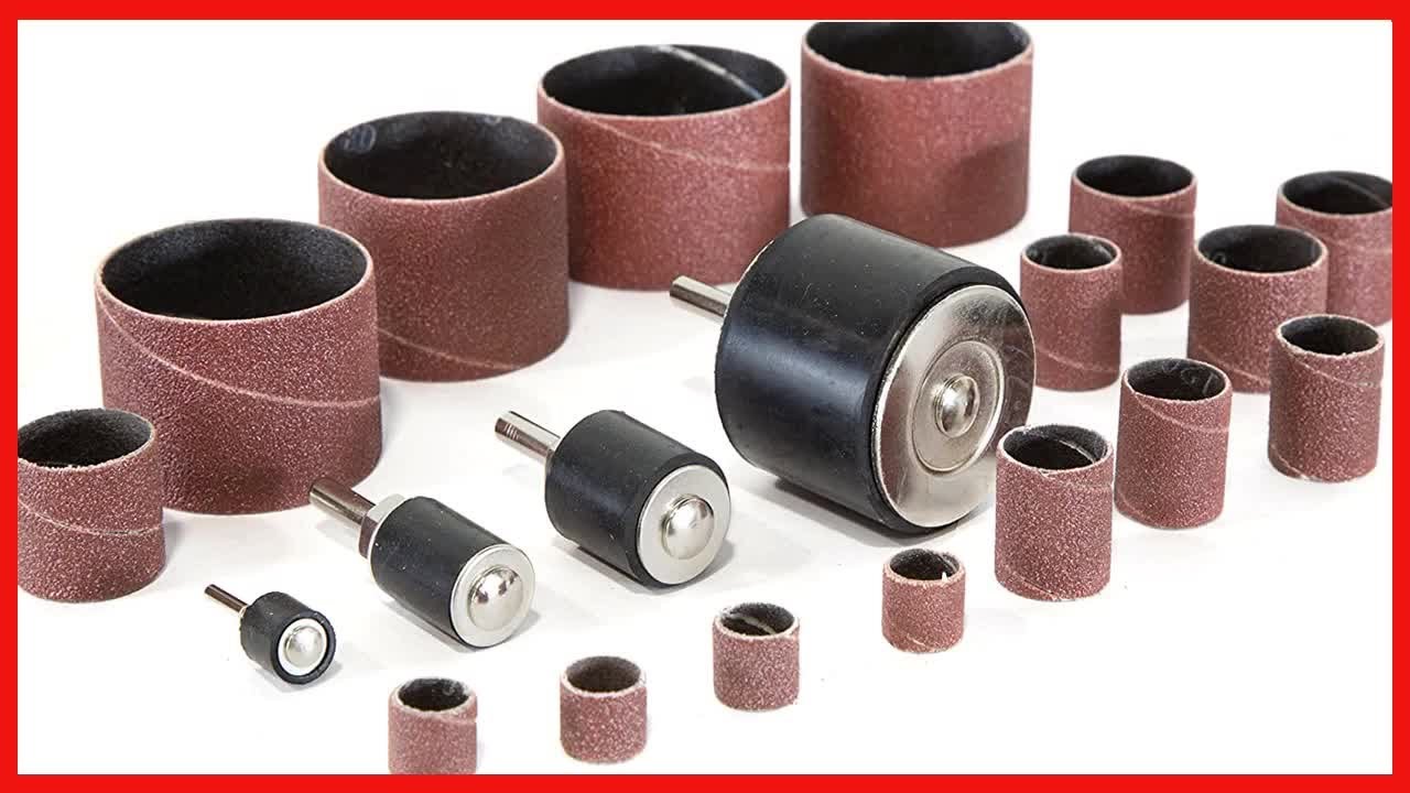 WEN DS164 20-Piece Sanding Drum Kit for Drill Presses and Power Drills