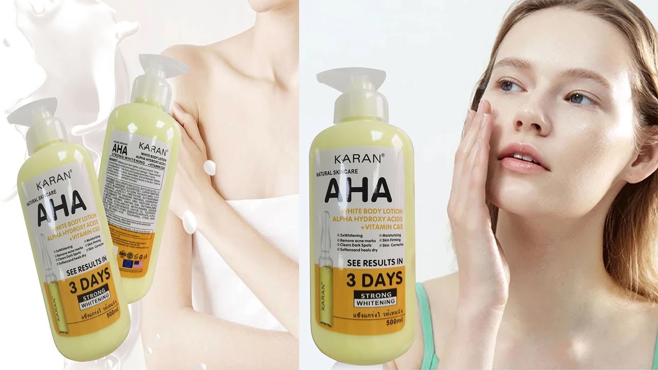 Whitening Body Lotion ALPHA Hydroxy Acids+Vitamin C&E|  
