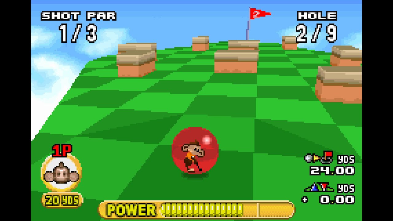 Super Monkey Ball Jr. Monkey Golf 2 player
