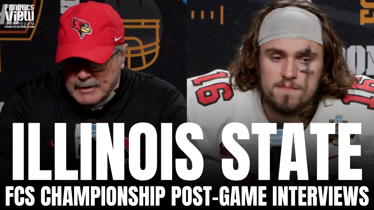Brock Spack & Illinois State Football React to HEARTBREAKING FCS Championship Loss vs. Montana State