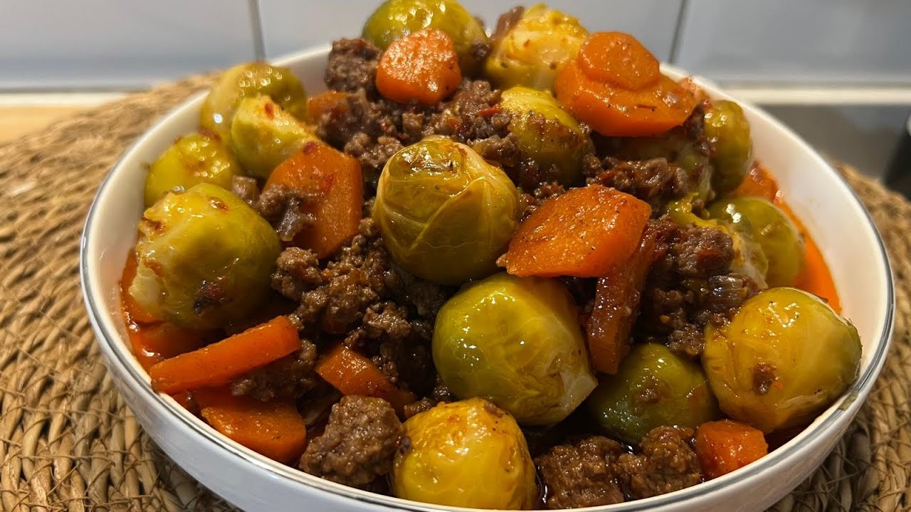 Kıymalı Brüksel Lahanası / Minced Meat Brussels Sprouts