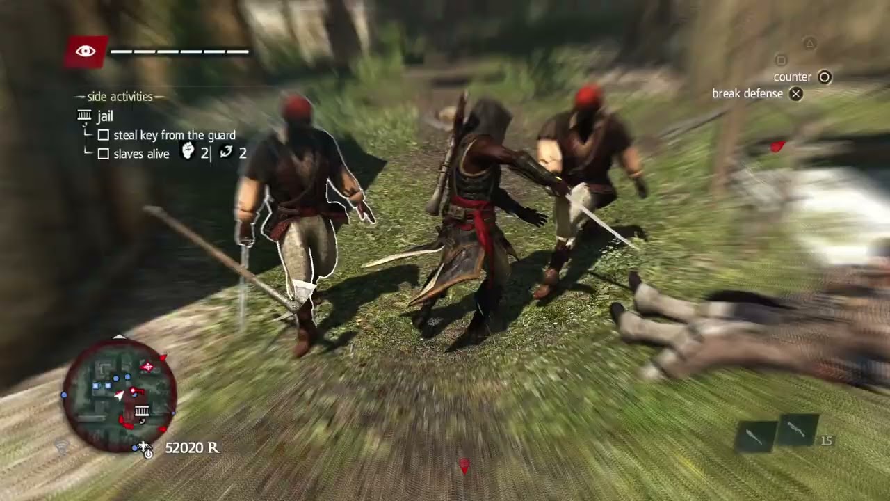 Assassin's Creed Freedom Cry FULL LEVEL BRUTAL FIGHTS