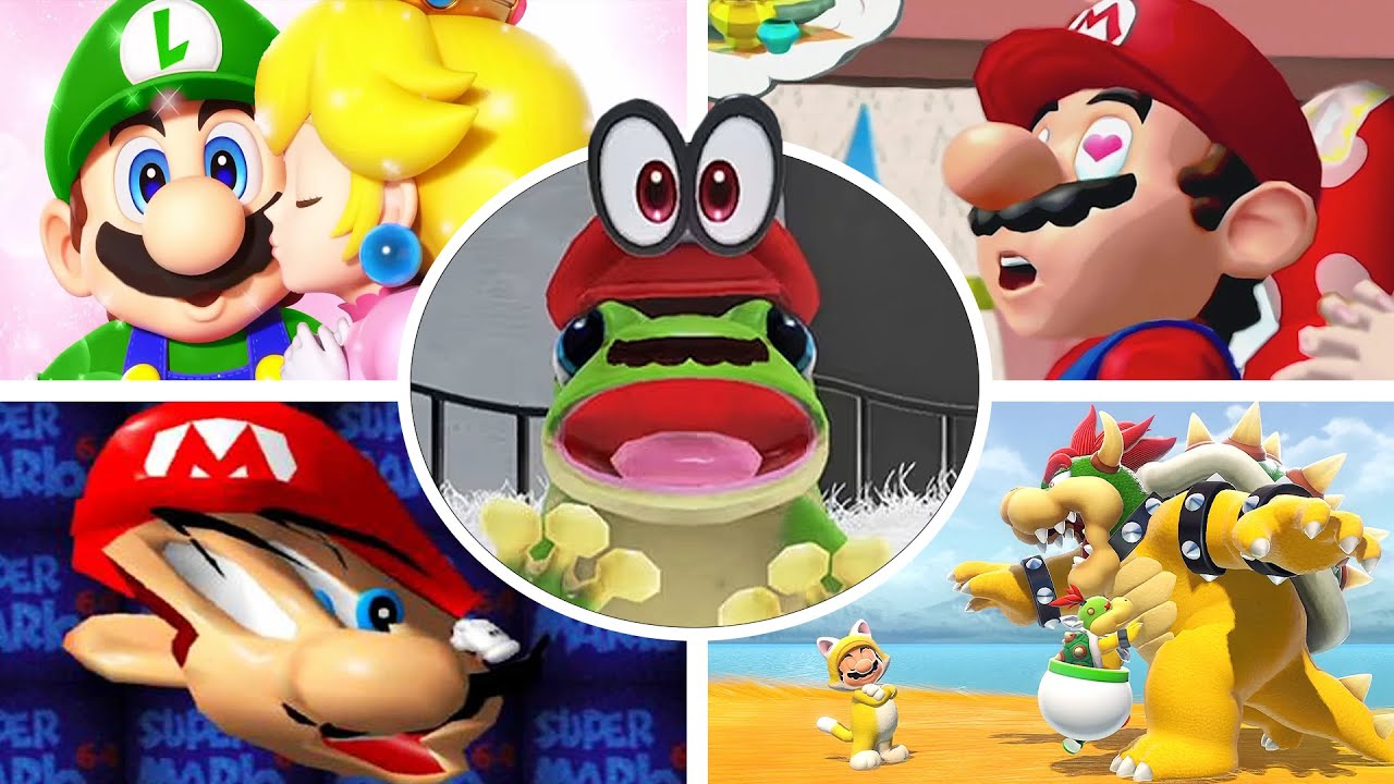 Эволюция забавных моментов в 3D-играх Mario (1996-2025)