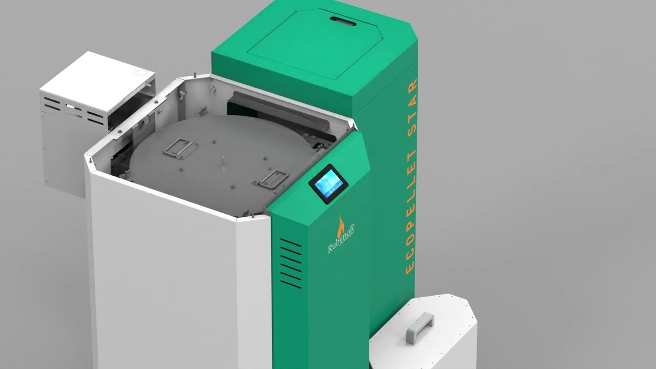 Mareli Systems ECOPELLET STAR pellet boiler, AUTOMATIC, SELF CLEANING