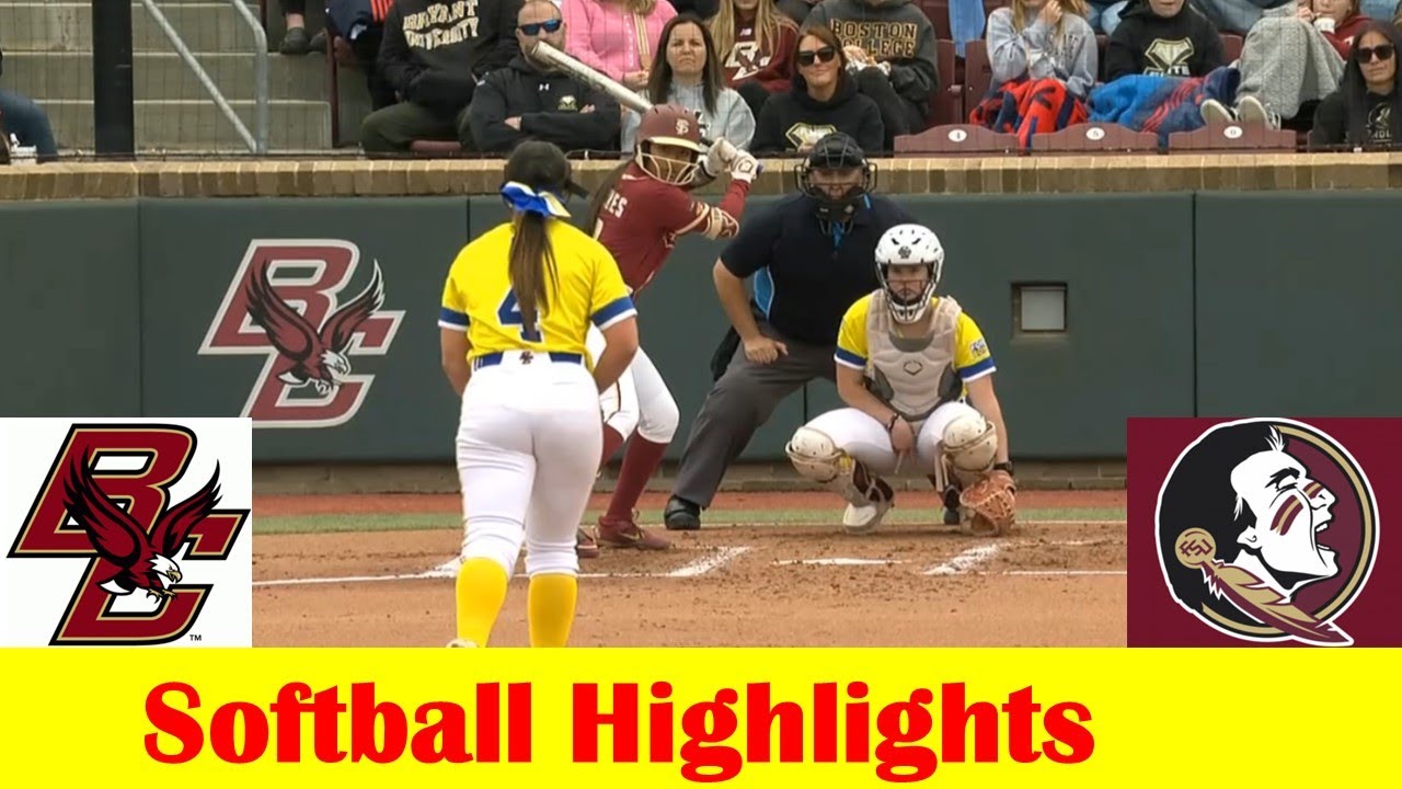 #18 Florida State vs Boston College Softball Game 1 Highlights, April 19 2024