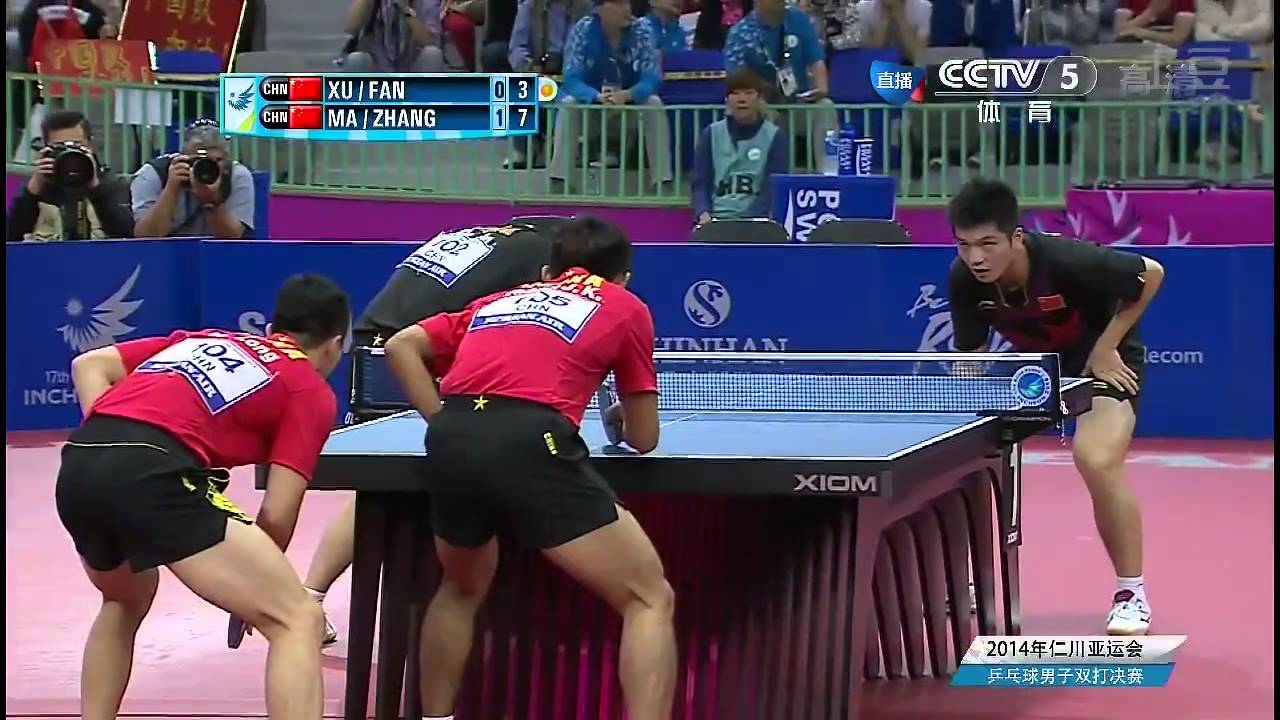 Zhang Jike. Ma Long vs. Xu Xin. Fan Zhendong --- Asian Games Table Tennis 2014