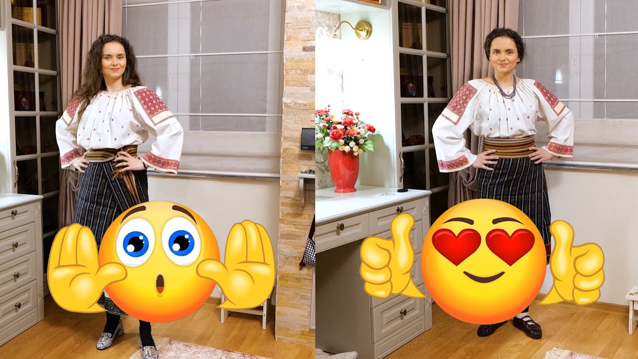 “ Cum îmbrăcăm costumul popular ” 👍👎  Angelica Flutur