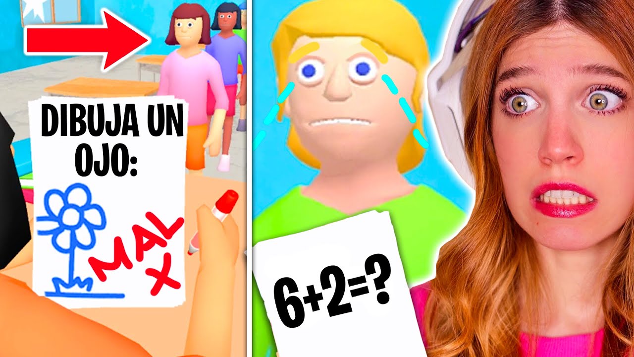¿SOY la *PEOR PROFESORA*? 👩🏼‍🏫 Simulador de vida real siendo profesora #2 ✏️ | Laia Oli Juegos