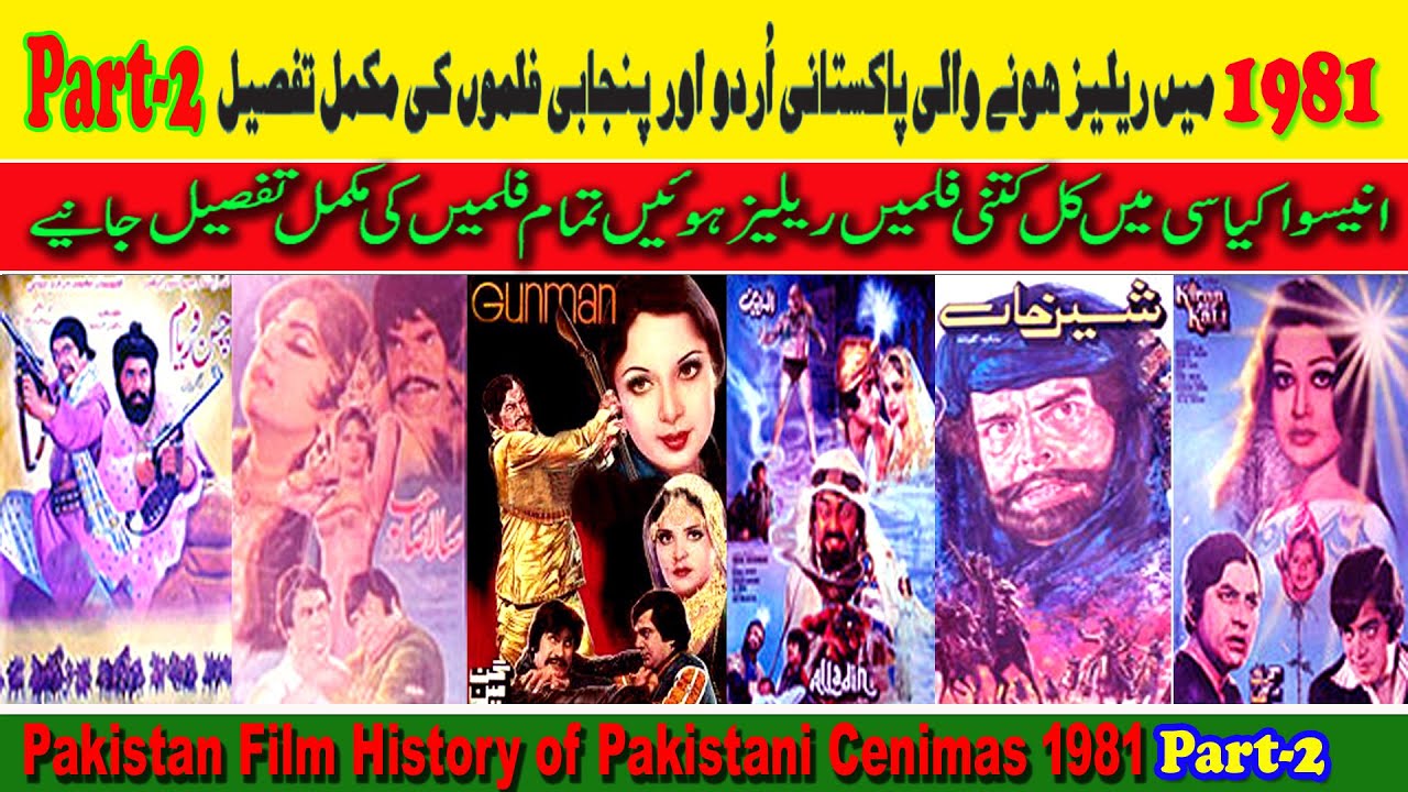 Pakistani Film List 1981 Part-2:Pakistani Released Film 1981 Part-2
