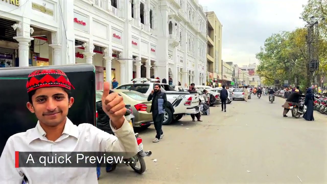 Mall Road LAHORE - 4K Walking Tour & Captions