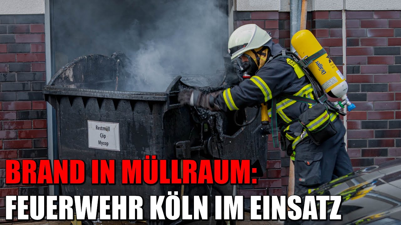 Brand in Müllraum von Mehrfamilienhaus in Köln-Kalk | 10.04.2022