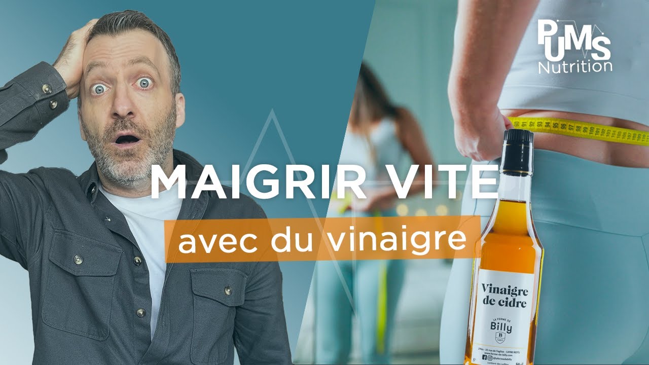 Vinaigre de cidre pour PERDRE DU POIDS, DU VENTRE, ce qu’IL FAUT FAIRE… OU PAS !
