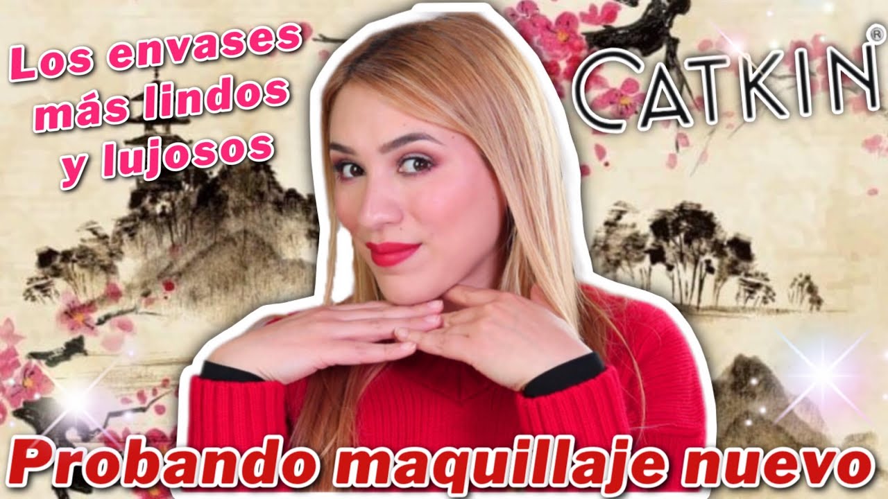 🔥PROBANDO MAQUILLAJE CON LOS ENVASES MAS HERMOSOS! Esto es una fantasía! #maquillaje