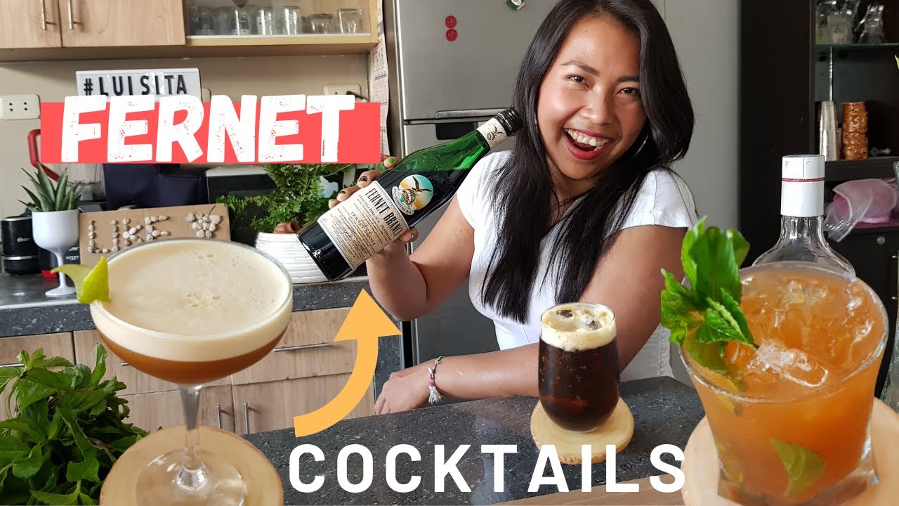 3 Cocteles con (FERNET BRANCA) FERNET SOUR | FERNET MULE | riqu&iacute;simos y refrescantes😋🍹