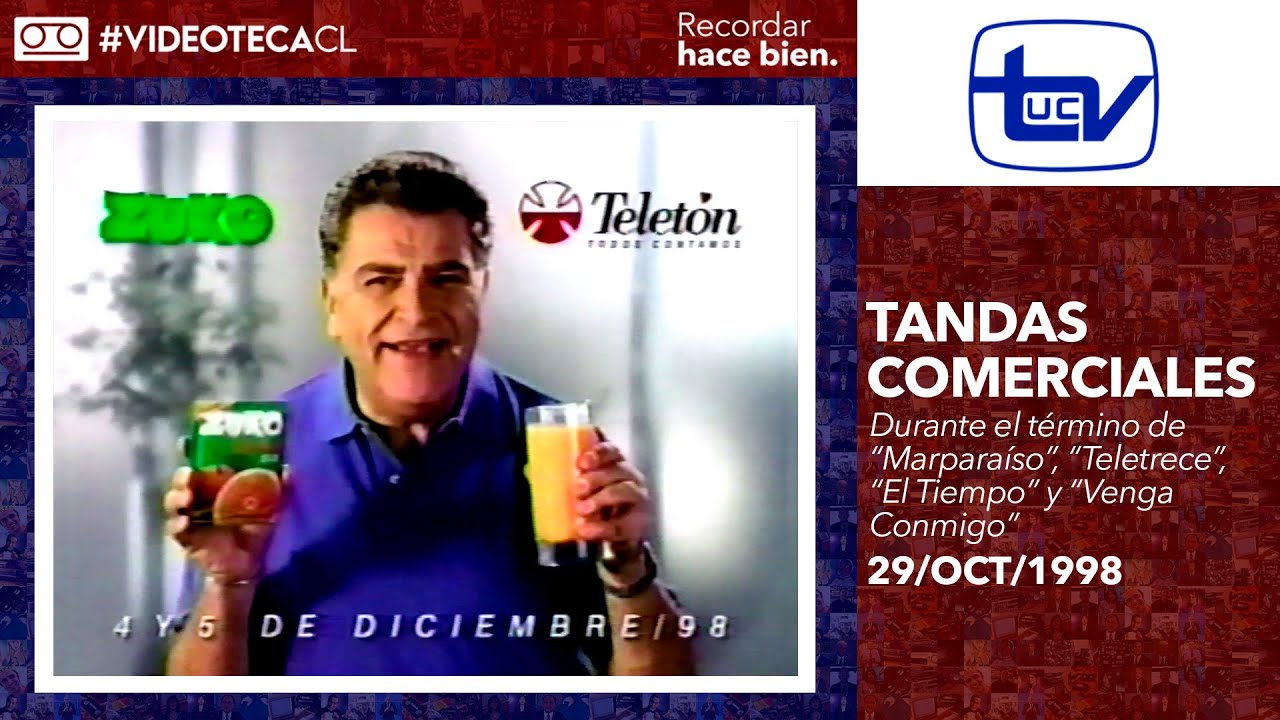Tandas Comerciales Canal 13 (29 de Octubre de 1998)
