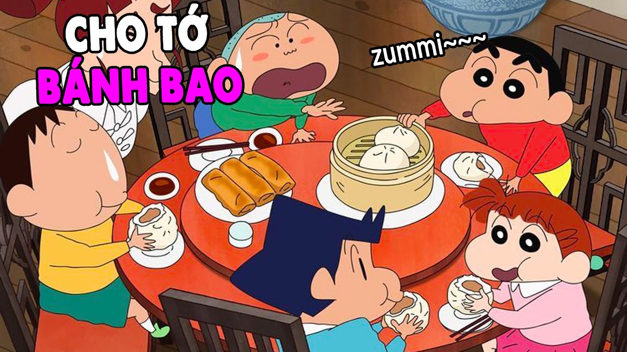 1 Tiếng Ăn Cơm Siêu Tổng Hợp Shin #8 - Cấm Cười Khi Ăn | Shin Cậu Bé Bút Chì Lồng Tiếng