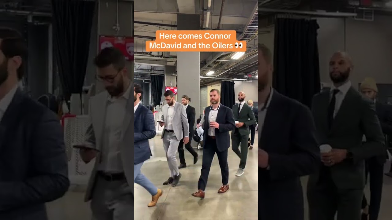 The Oilers have arrived for Game 1 🙌🔥