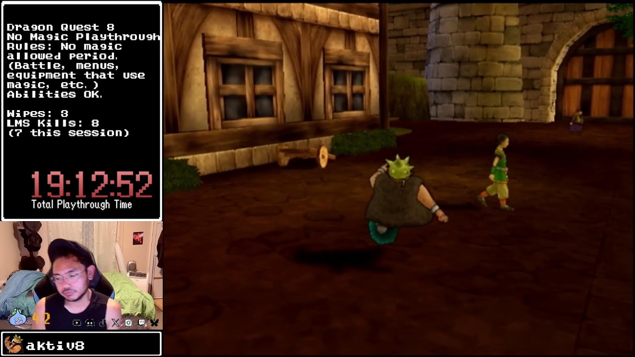 DQ8 No Magic Playthrough