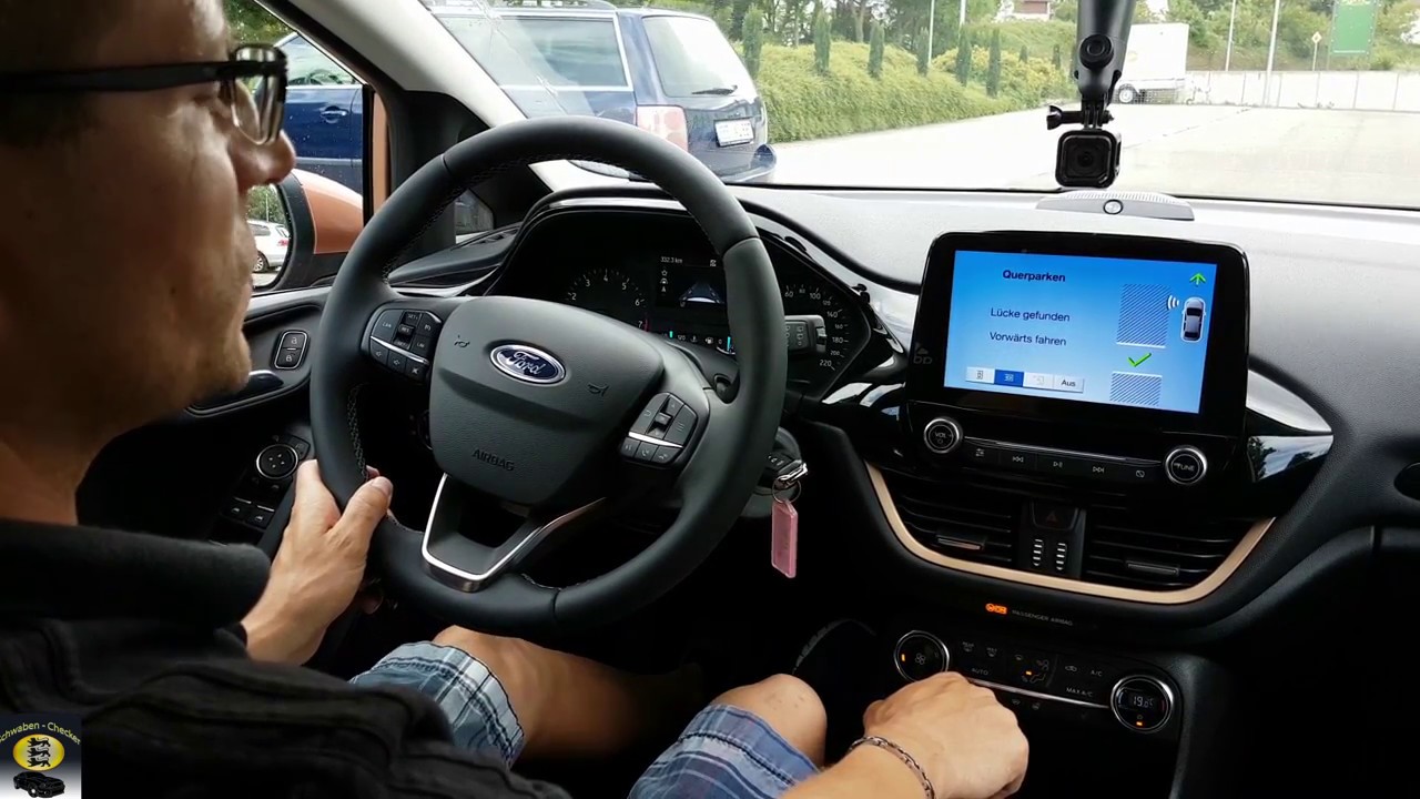 Einparkassistent Ford Fiesta MK8 100PS  Titanium, Rückwärts links Quer, Rückwärts Links gerade, Test