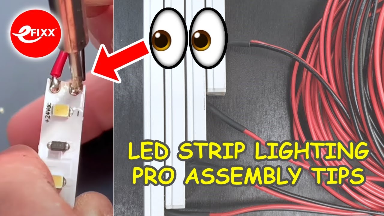 LED STRIP LIGHTING PRO ASSEMBLY TIPS - Soldering, wires and profiles - with Penn Elcom
