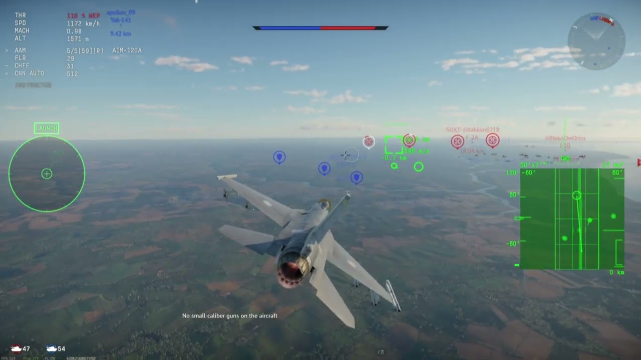 War Thunder: Air Battles Coast of France Tier 13.7