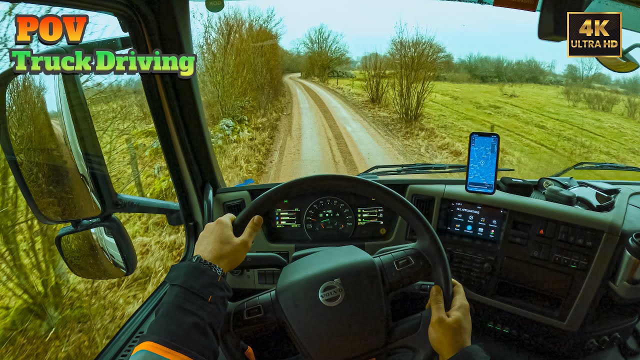 POV Truck Driving Volvo FM | Beautiful Village | 4k