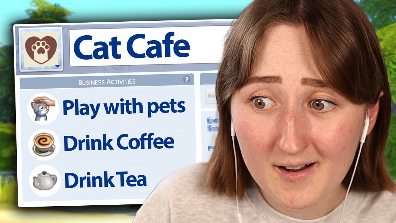 I tried running a CAT CAFE in The Sims 4