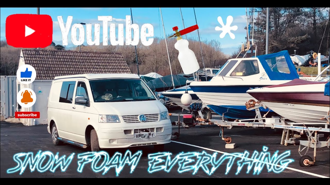 LOCKDOWN PART 1 Washing our Warrior Boat with a snow foam wash gun , Boat cleaning Tips