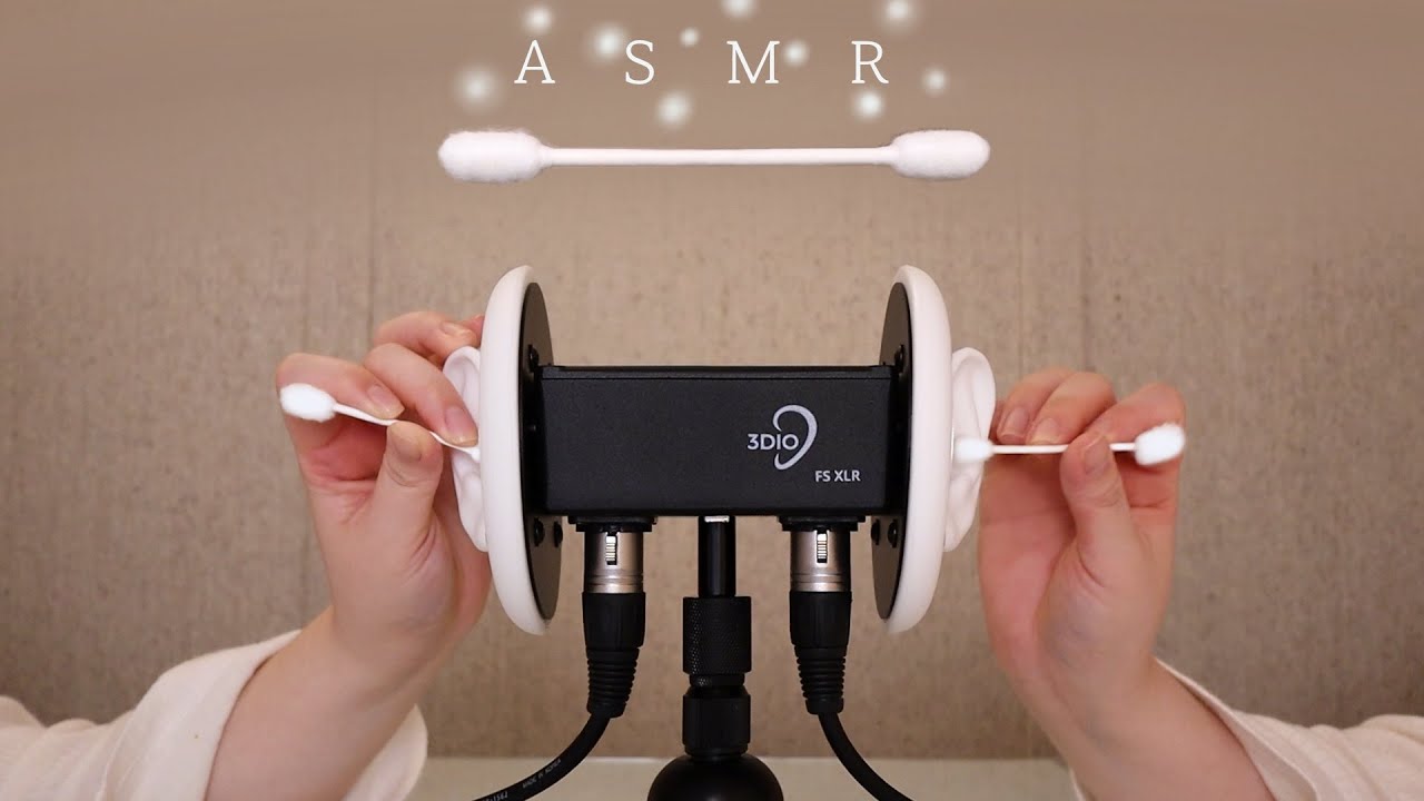 [Без разговоров] 3dio Чистка ушей с большой ушной раковиной | big earpick Ear Cleaning | 쌍둥이 큰면봉 귀청소