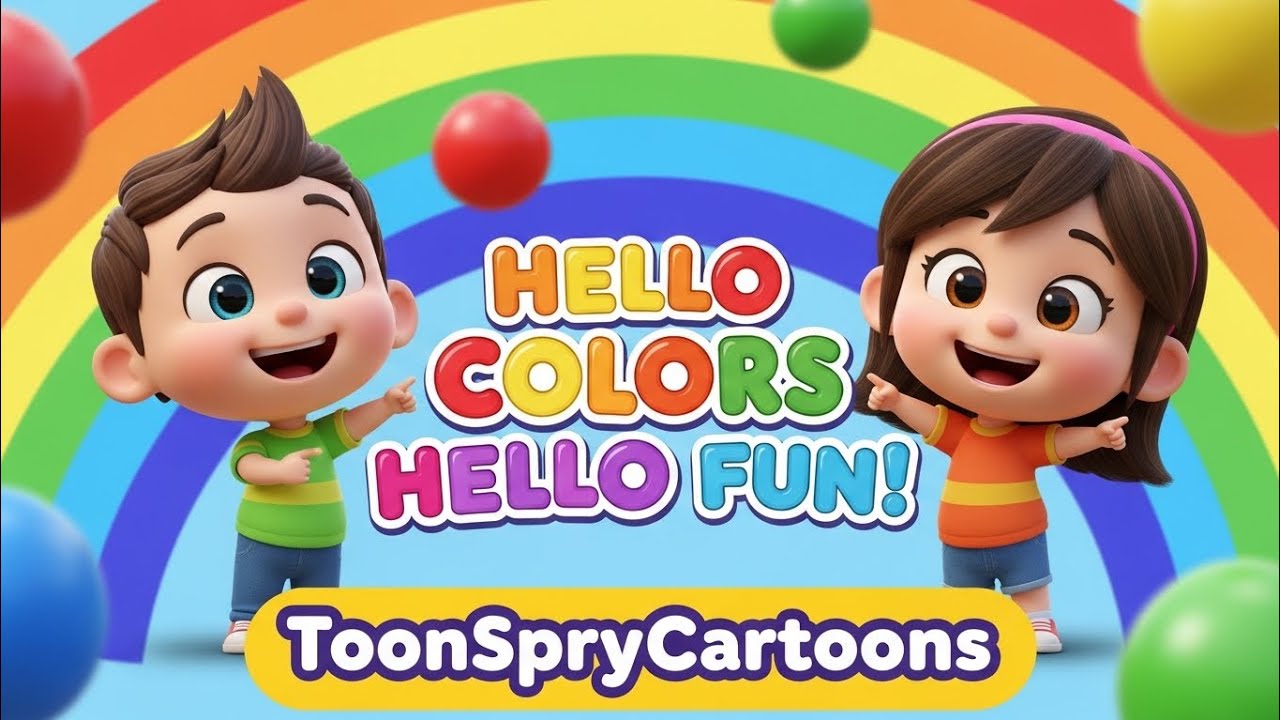 Hello Colors Hello Fun 🌈 | Learn Colors for Kids | ToonSpryCartoons