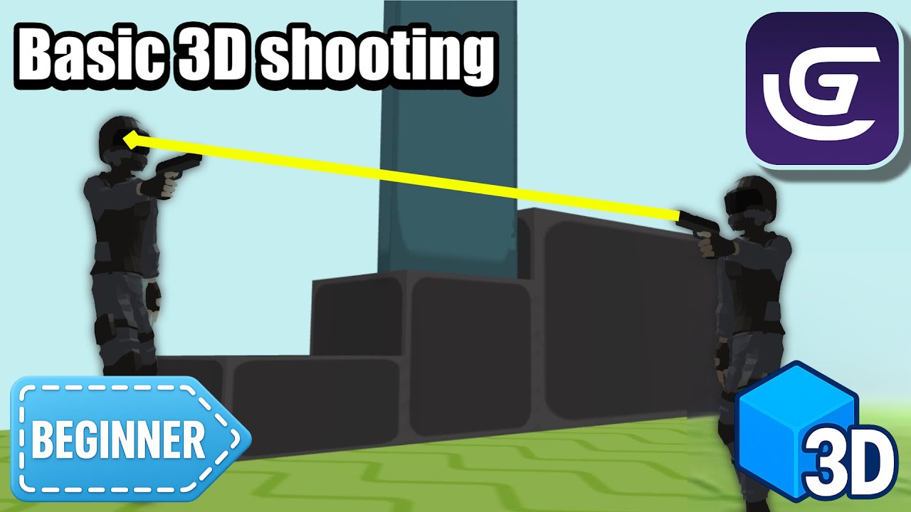 Beginner tutorial - Basic 3D shooting in GDevelop (+ Headshots)