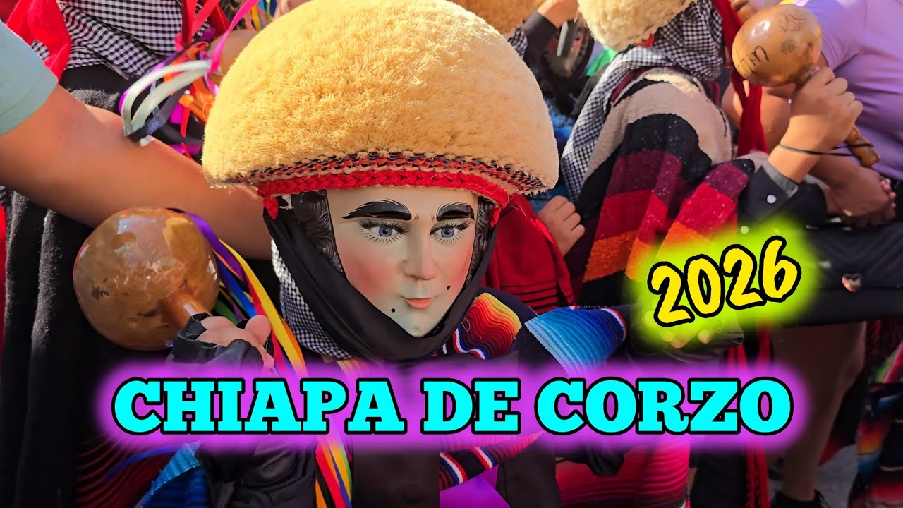 PARACHICOS FIESTA GRANDE DE CHIAPA DE CORZO SALIDA 04 ENERO 2026 CHIAPAS MEXICO 🇲🇽