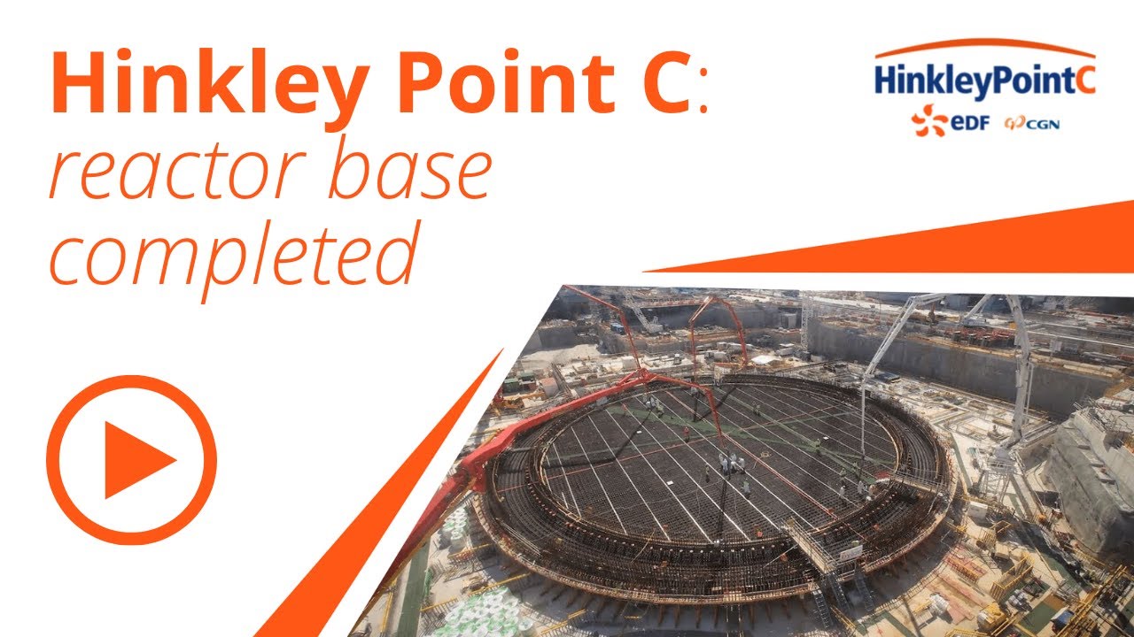 Hinkley Point C reaches a new milestone as the base of its second reactor is finshed