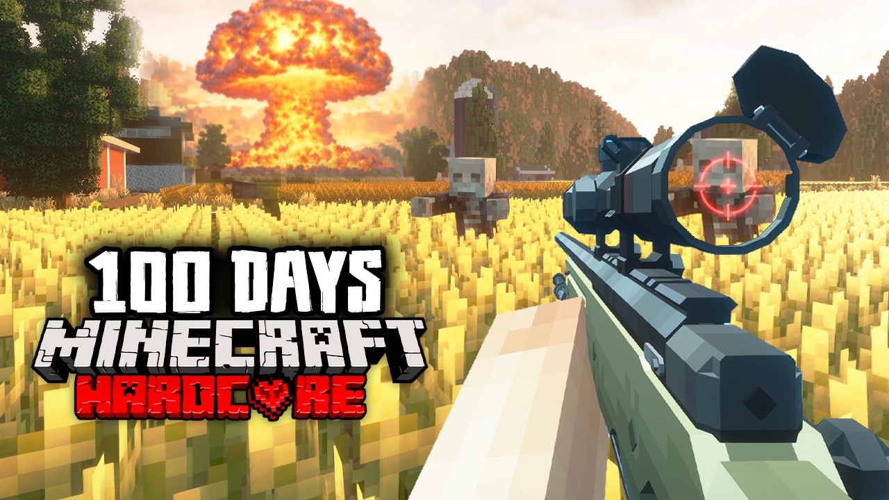I Survived 100 Days in WAR Zombie Apocalypse in Hardcore Minecraft
