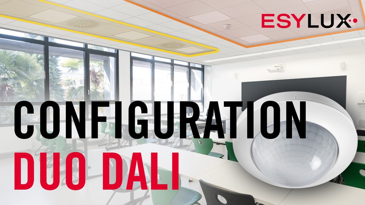 Planifier et configurer facilement les détecteurs de présence DUO DALI I Fonctionnement et commande