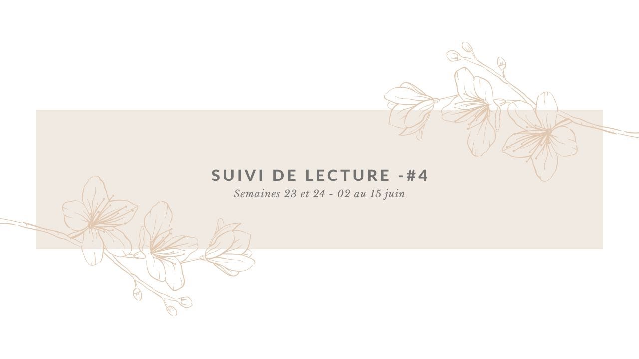 Suivi de lecture - #5 On teste sur deux semaines.