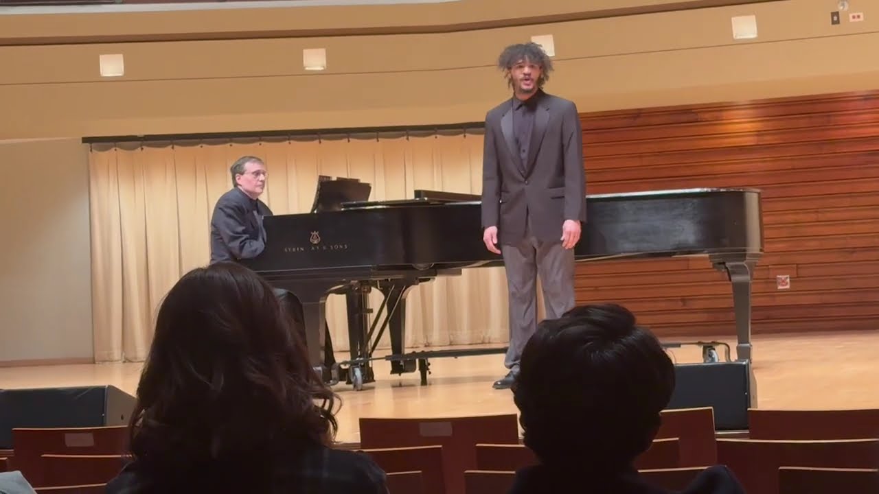 Aiden Johnson, tenor & Bob Saul, piano:  L'Ultima Canzone by Francesco Tosti; 2/21/26 Honors Recital