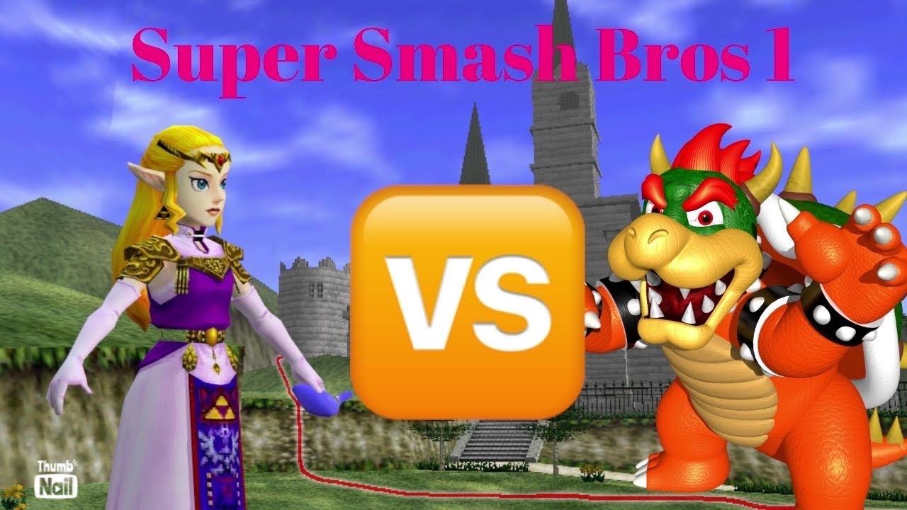 Super Smash Bros 1 Wave 2 - Zelda vs Bowser