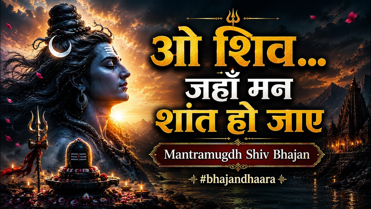 ओ शिव… जहाँ मन शांत हो जाए | Mantramugdh Shiv Bhajan | #bhajandhaara