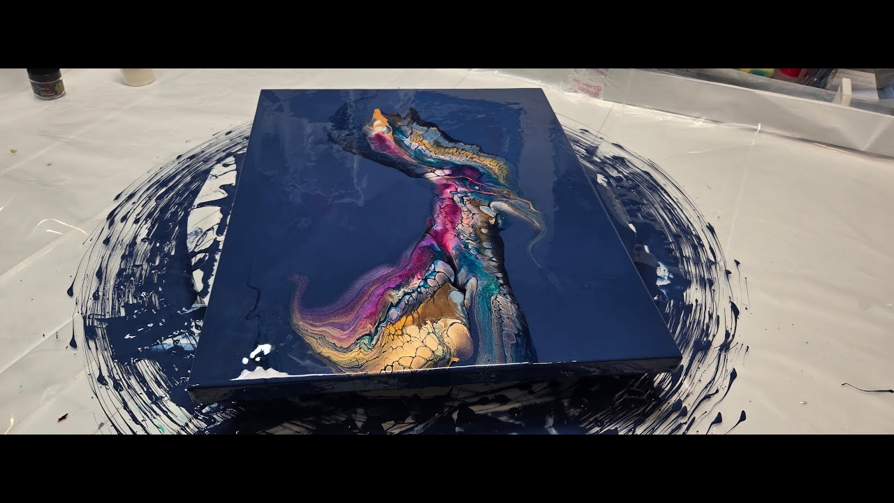 53 Pour, Swipe, Spin! | SheleeArt Fluid Painting Tutorial with Explosive Cells #Fluidart
