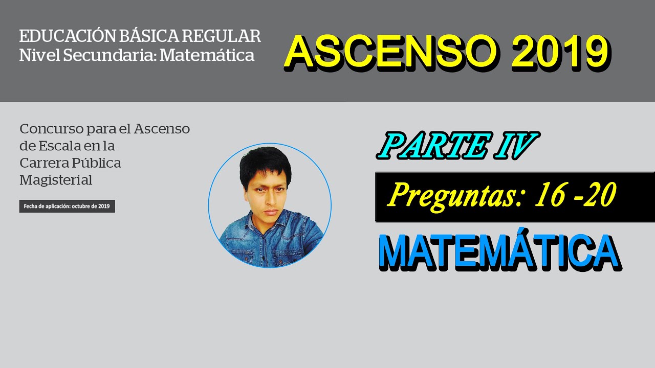 4 - ASCENSO DE ESCALA MAGISTERIAL 2019 | CASUÍSTICAS DE MATEMÁTICA