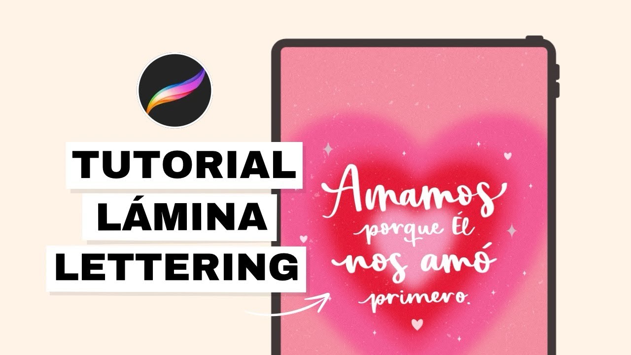 Tutorial lámina con fondo y frase con lettering | Plantilla y paleta de colores gratis🎨✍🏻