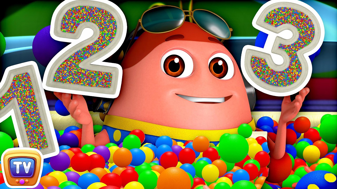 Learn Numbers 1 - 10 with Surprise Eggs Ball Pit Show + More Funzone Songs for Kids - ChuChu TV