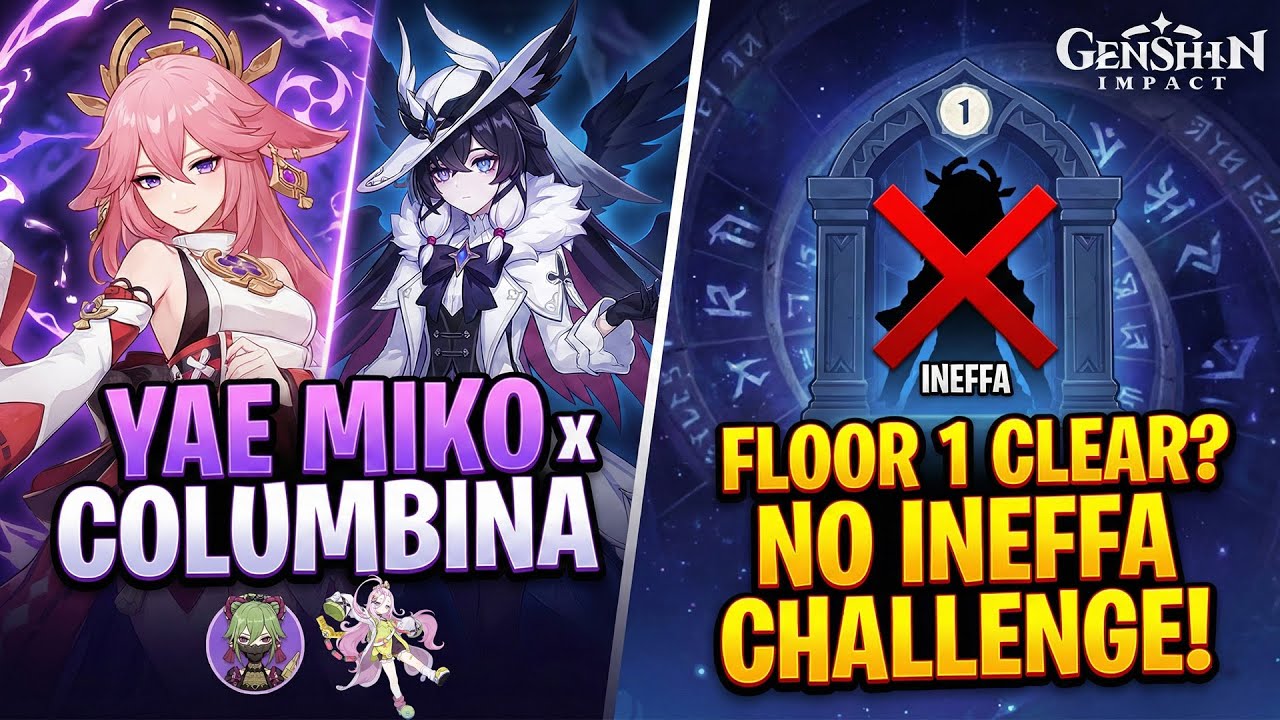 Can This Team Clear Floor 1 Without Ineffa? ⚡ Yae Miko x Columbina