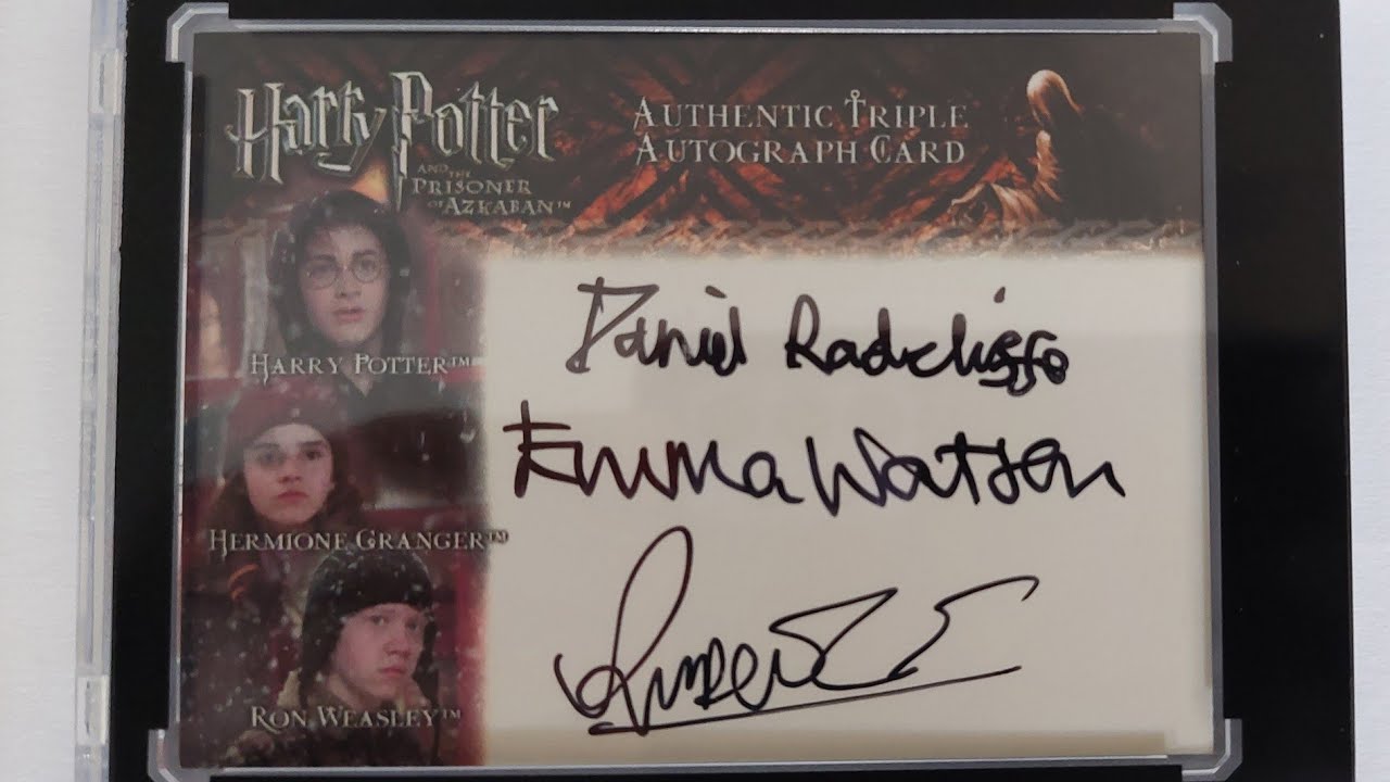 Artbox Harry Potter.  Worlds largest collection of autograph cards!!! Triple Auto.