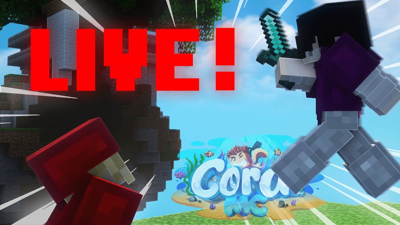 🔴LIVE || coralmc BEDWARS e altro!!