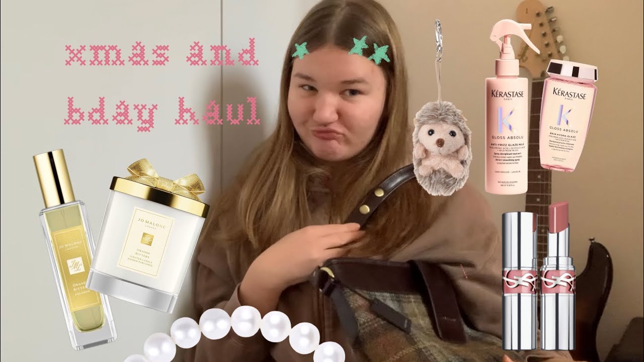 bday and christmas haul 💕