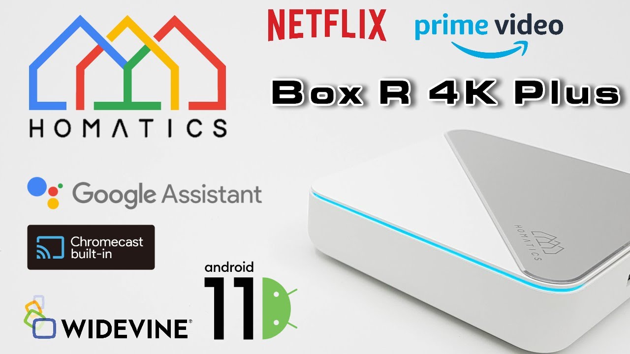 HOMATICS Box R 4K Plus ТВ-бокс премиум-класса с Android TV, сертифицированный Google